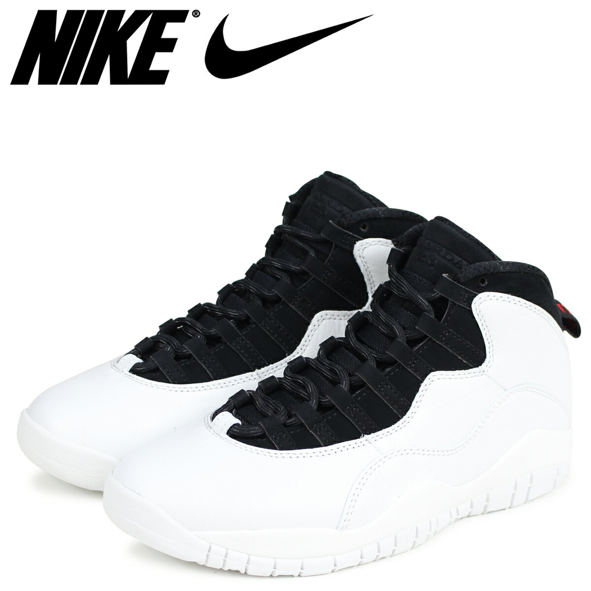 NIKE Nike Air Jordan 10 nostalgic sneakers men AIR JORDAN 10 RETRO I\u0027M BACK  310,805-104 white [load planned Shinnyu load in reservation product 3/30 ...